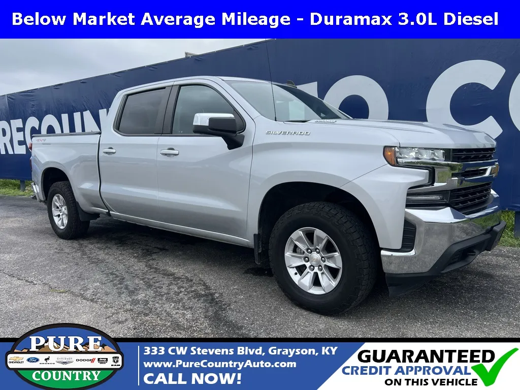 Silver 2021 Chevrolet Silverado 1500 LT for sale in Grayson, KY