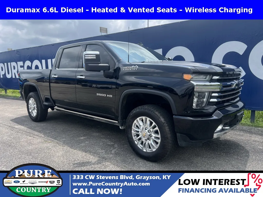 Black 2023 Chevrolet Silverado 3500HD High Country for sale in Grayson, KY
