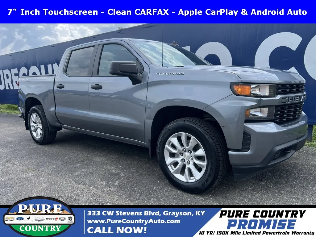 Gray 2019 Chevrolet Silverado 1500 Custom for sale in Grayson, KY