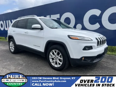 White 2018 Jeep Cherokee Latitude Plus for sale in Grayson, KY