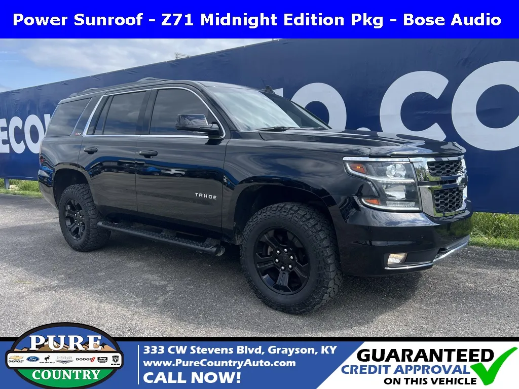 Black 2017 Chevrolet Tahoe LT for sale in Grayson, KY