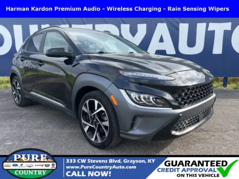 Black 2022 Hyundai Kona Limited for sale in Grayson, KY