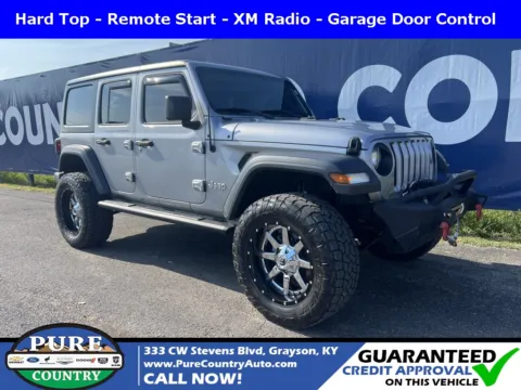 Silver 2018 Jeep Wrangler Unlimited Sport S for sale in Grayson, KY