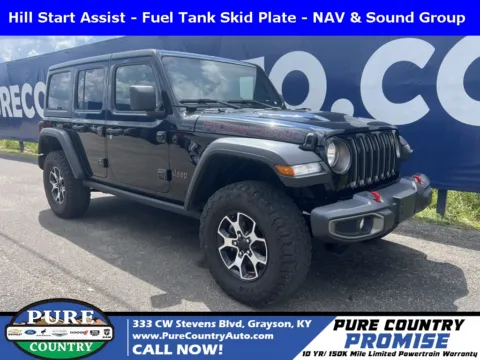 Black 2021 Jeep Wrangler Unlimited Rubicon for sale in Grayson, KY