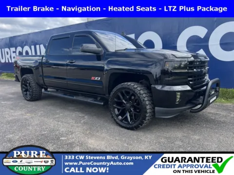 Black 2017 Chevrolet Silverado 1500 LTZ for sale in Grayson, KY
