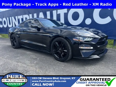 Black 2018 Ford Mustang EcoBoost Premium for sale in Grayson, KY
