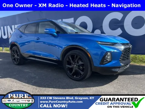 Blue 2021 Chevrolet Blazer RS for sale in Grayson, KY
