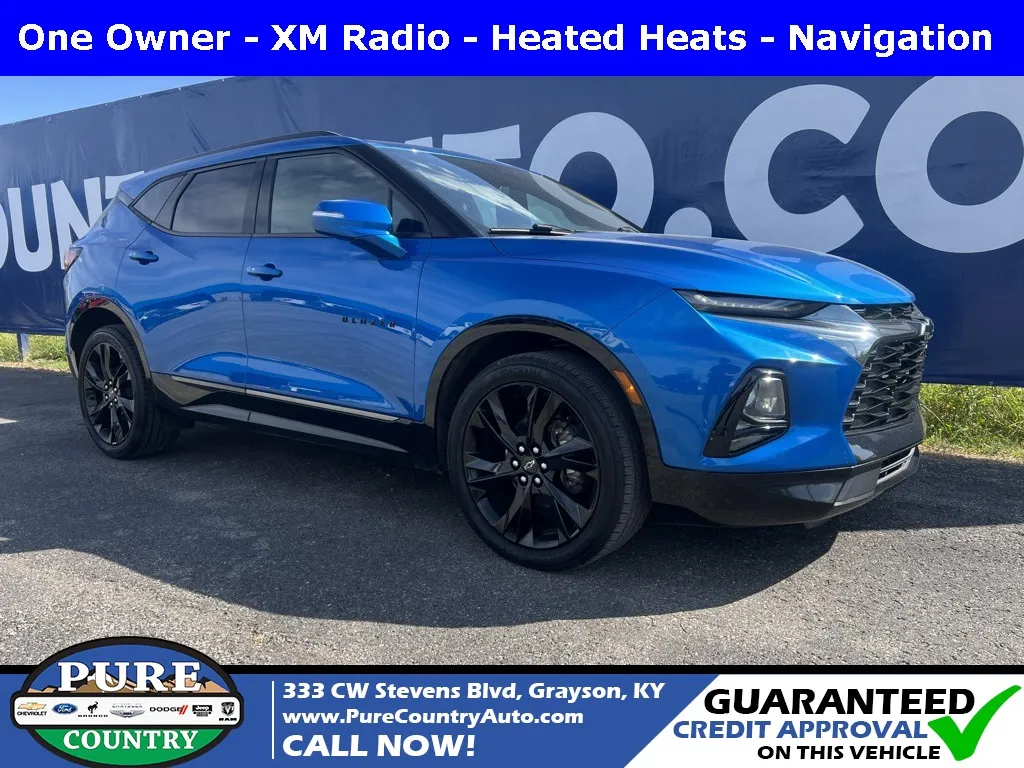 Blue 2021 Chevrolet Blazer RS for sale in Grayson, KY