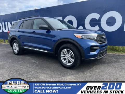 Blue 2022 Ford Explorer XLT for sale in Grayson, KY