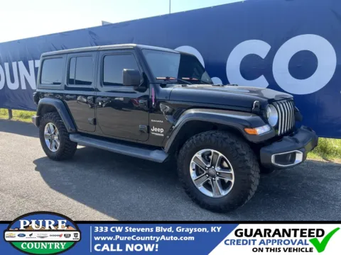 Black 2019 Jeep Wrangler Unlimited Sahara for sale in Grayson, KY