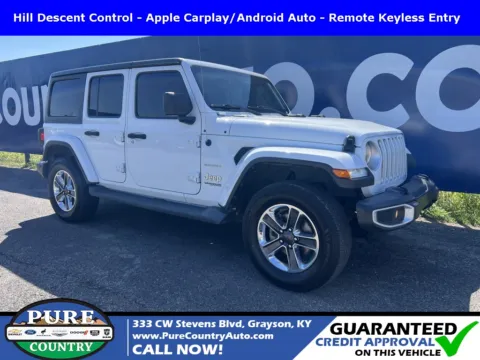 White 2020 Jeep Wrangler Unlimited Sahara for sale in Grayson, KY