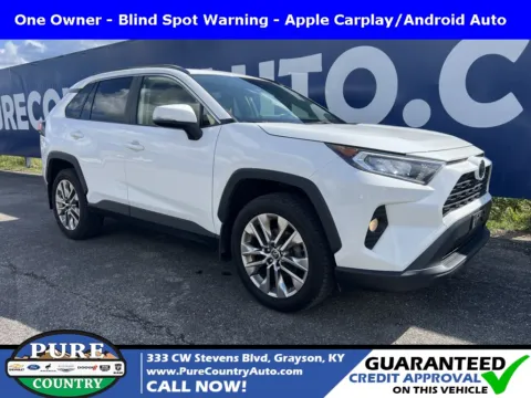 White 2019 Toyota RAV4 XLE Premium for sale in Grayson, KY