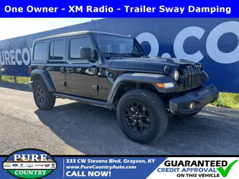 Black 2021 Jeep Wrangler Unlimited Willys for sale in Grayson, KY