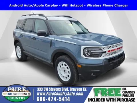 Gray 2025 Ford Bronco Sport Heritage for sale in Grayson, KY