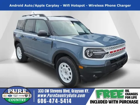 Gray 2025 Ford Bronco Sport Heritage for sale in Grayson, KY