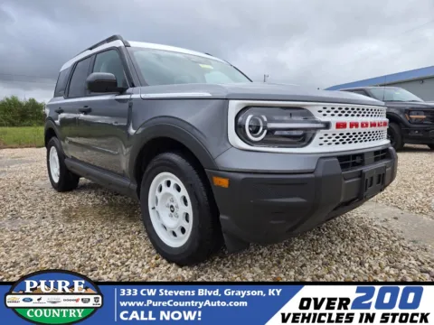 Gray 2025 Ford Bronco Sport Heritage for sale in Grayson, KY