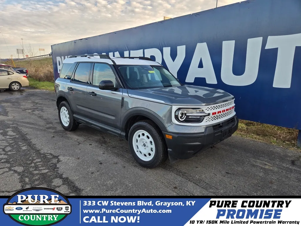 Gray 2025 Ford Bronco Sport Heritage for sale in Grayson, KY