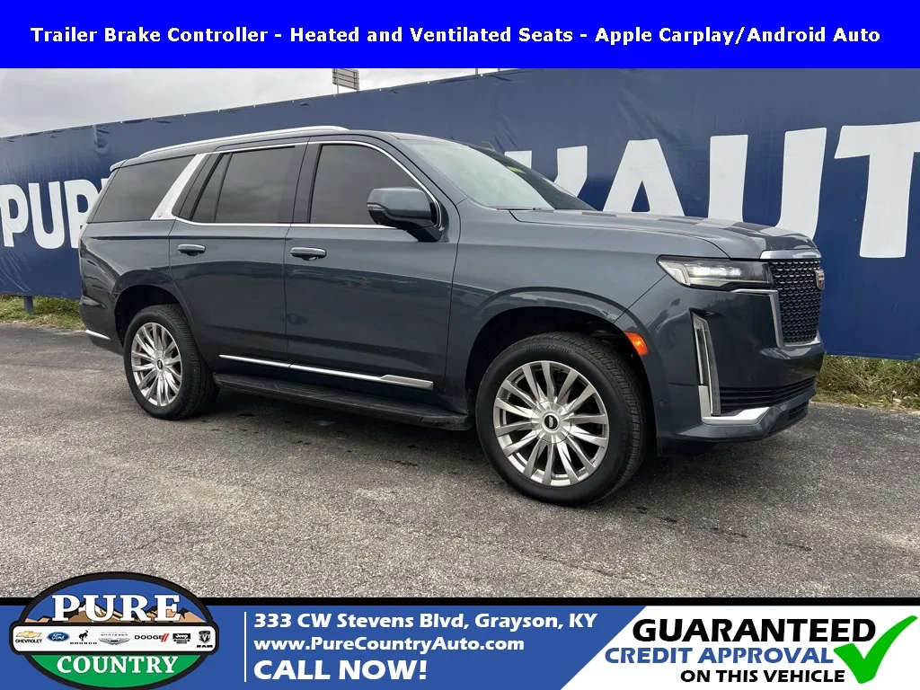 Gray 2021 Cadillac Escalade Premium Luxury for sale in Grayson, KY