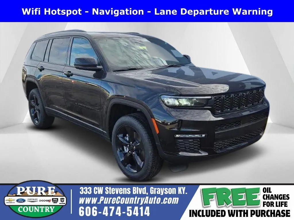 Black 2025 Jeep Grand Cherokee L Limited for sale in Grayson, KY