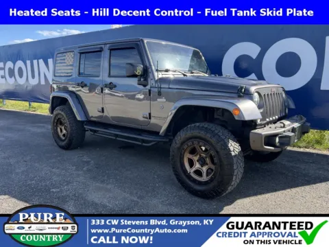 Gray 2017 Jeep Wrangler Unlimited Sahara for sale in Grayson, KY