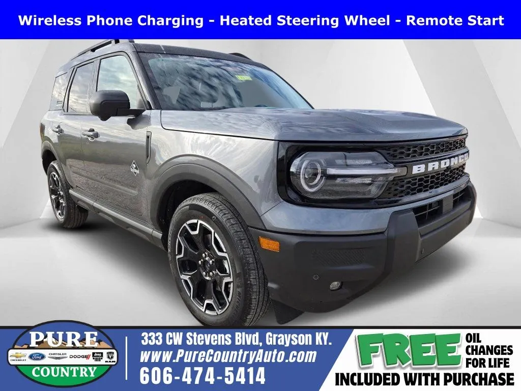 Gray 2025 Ford Bronco Sport Outer Banks for sale in Grayson, KY