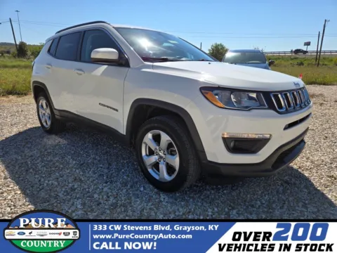 White 2019 Jeep Compass Latitude for sale in Grayson, KY