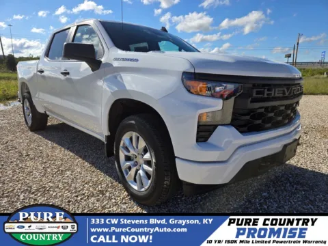 White 2026 Chevrolet Silverado 1500 Custom for sale in Grayson, KY