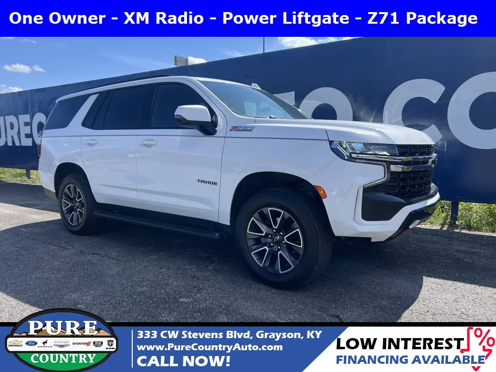 White 2021 Chevrolet Tahoe Z71 for sale in Grayson, KY