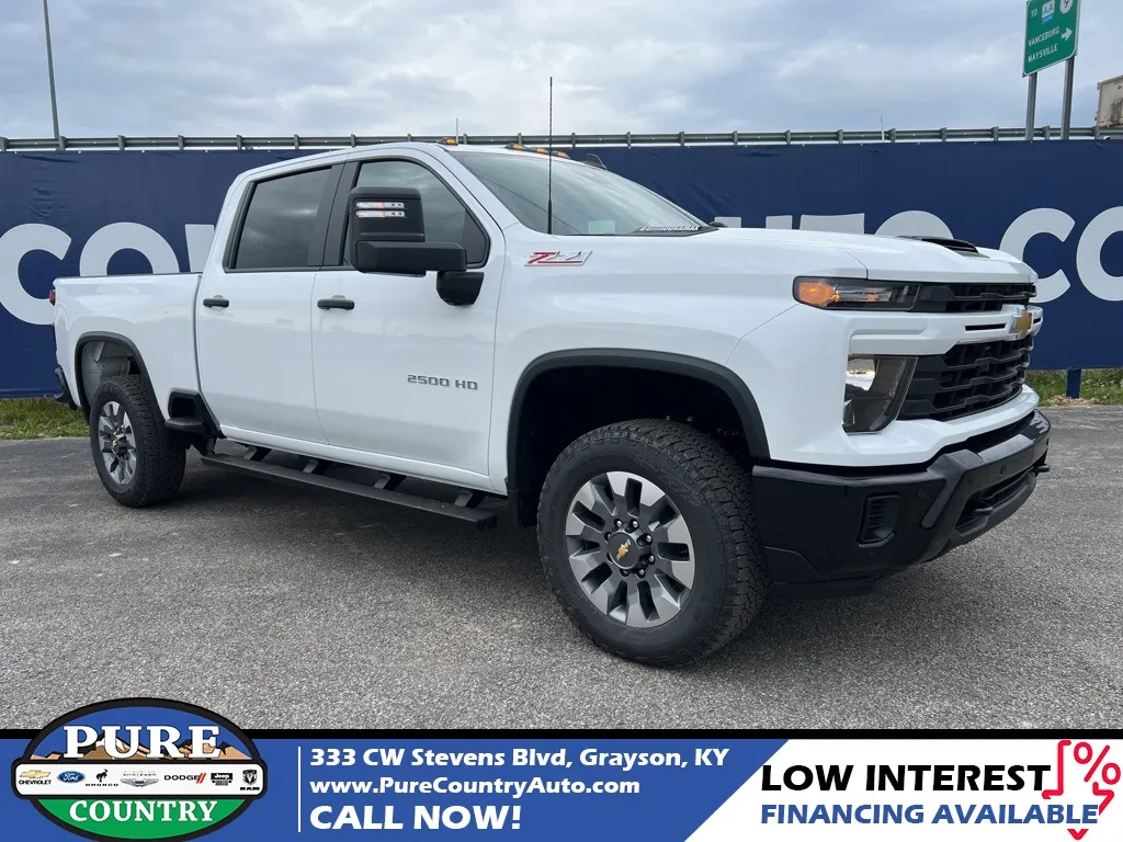 White 2025 Chevrolet Silverado 2500HD Custom for sale in Grayson, KY