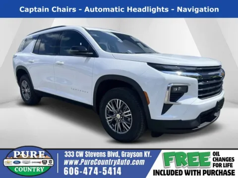 White 2025 Chevrolet Traverse LT for sale in Grayson, KY