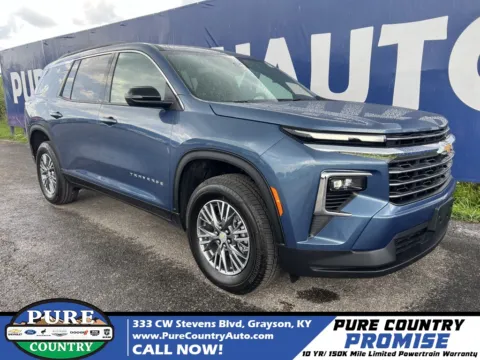 Blue 2025 Chevrolet Traverse LT for sale in Grayson, KY