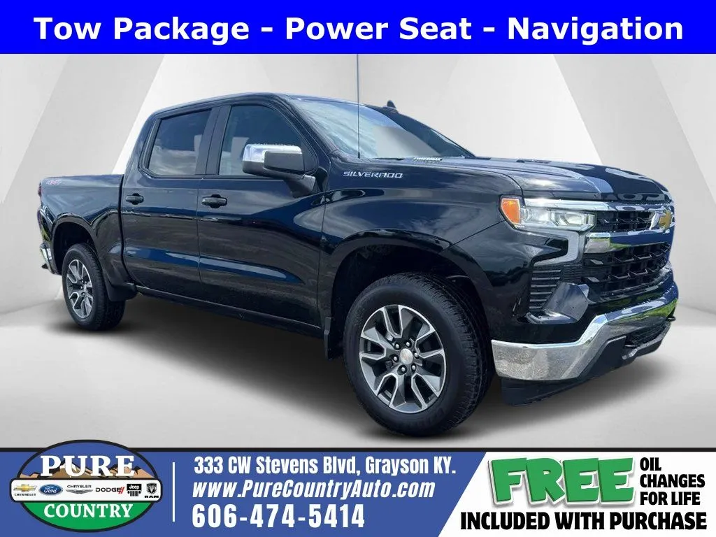 Black 2025 Chevrolet Silverado 1500 LT for sale in Grayson, KY