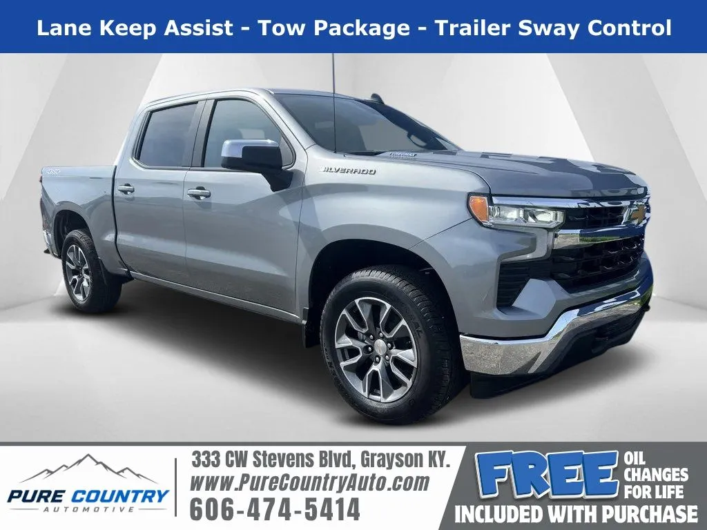 Gray 2025 Chevrolet Silverado 1500 LT for sale in Grayson, KY