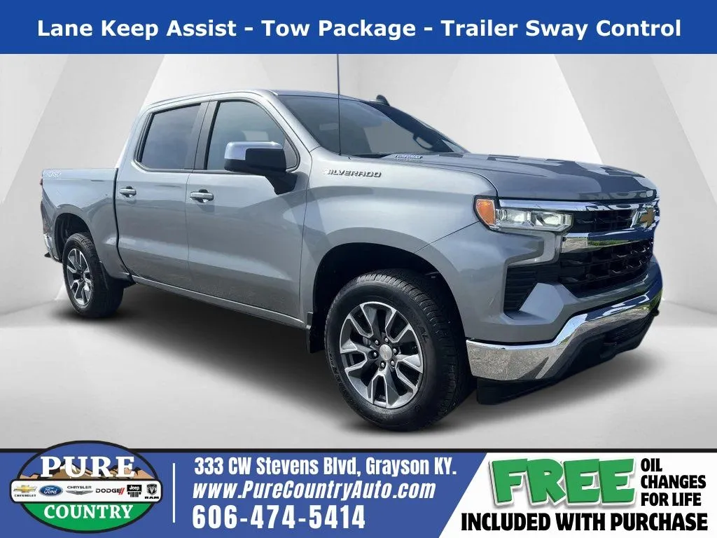 Gray 2025 Chevrolet Silverado 1500 LT for sale in Grayson, KY