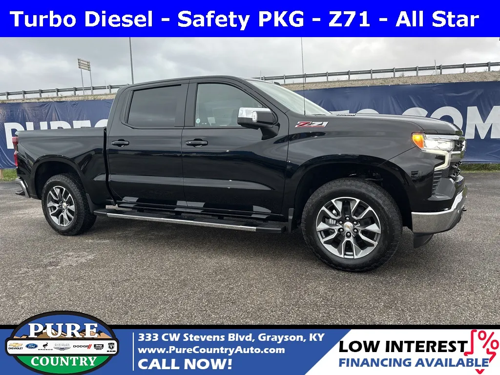 Black 2025 Chevrolet Silverado 1500 LT for sale in Grayson, KY