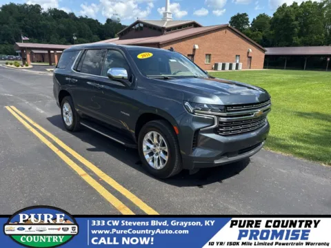 Gray 2021 Chevrolet Tahoe Premier for sale in Grayson, KY