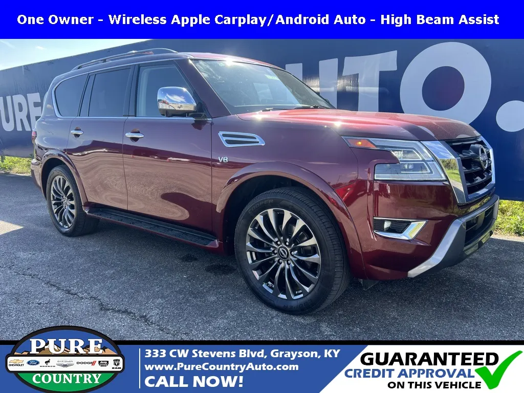 Red 2022 Nissan Armada Platinum for sale in Grayson, KY