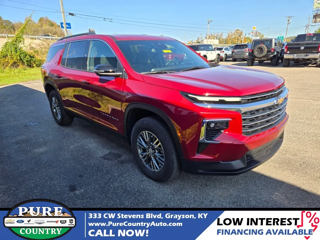 Red 2025 Chevrolet Traverse LT for sale in Grayson, KY