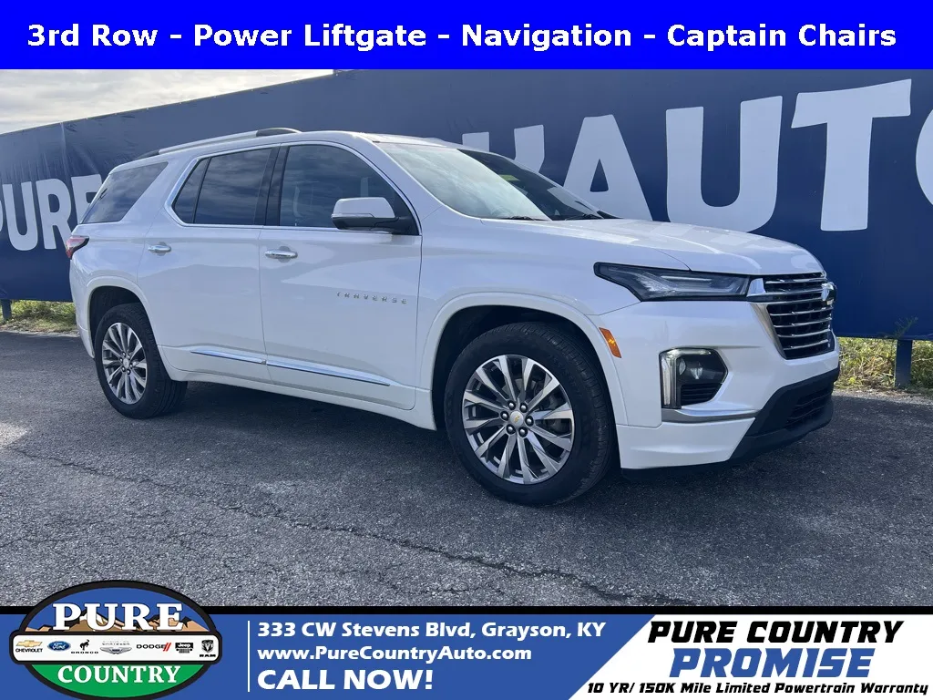 White 2022 Chevrolet Traverse Premier for sale in Grayson, KY