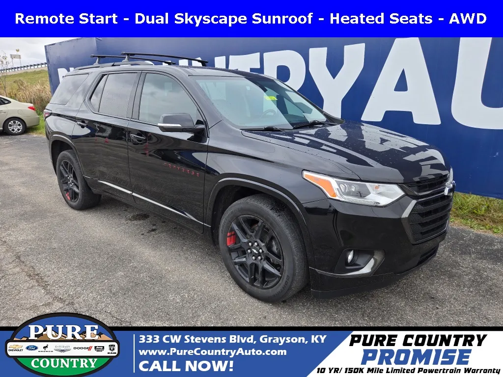 Black 2019 Chevrolet Traverse Premier for sale in Grayson, KY