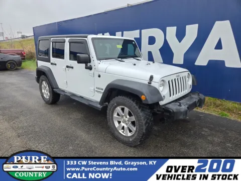 White 2017 Jeep Wrangler Unlimited Sport for sale in Grayson, KY
