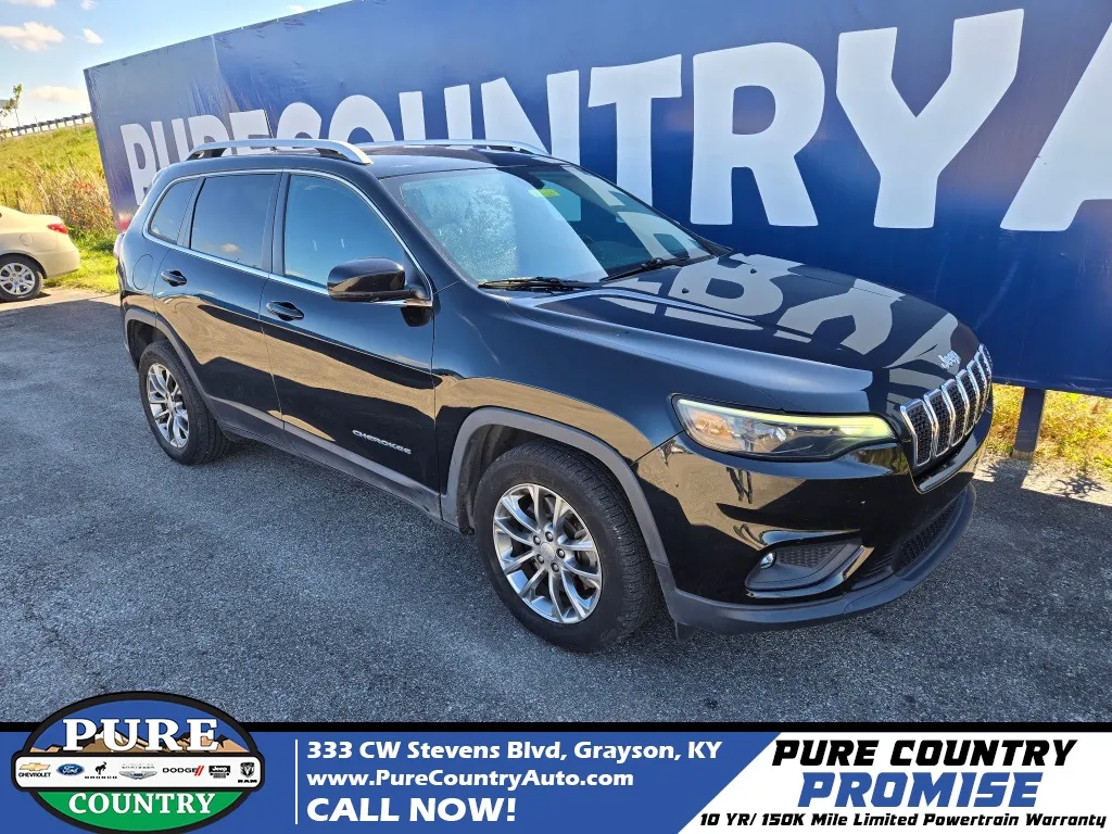 Black 2020 Jeep Cherokee Latitude Plus for sale in Grayson, KY