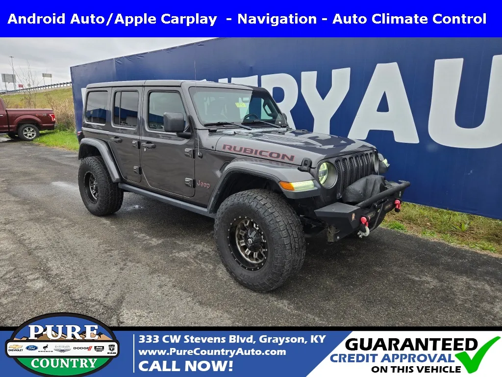 Gray 2018 Jeep Wrangler Unlimited Rubicon for sale in Grayson, KY