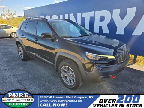 Black 2022 Jeep Cherokee Trailhawk for sale in Grayson, KY