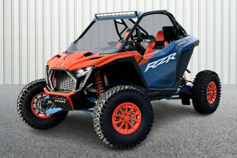 Another view of 2025 Polaris RZR PRO S ULT - ORANGE BURST / Z BLUE Ultimate for sale in Winchester, VA at Valley Cycle Center