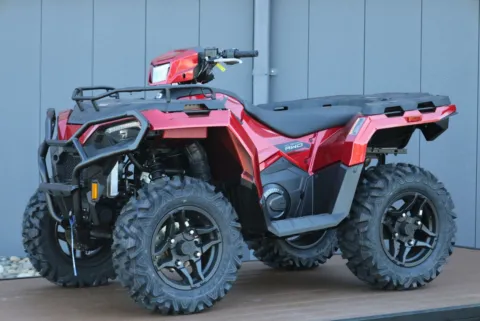 Another view of 2027 Polaris Sportsman 600 Trail - Sunset Red for sale in Winchester, VA at Valley Cycle Center