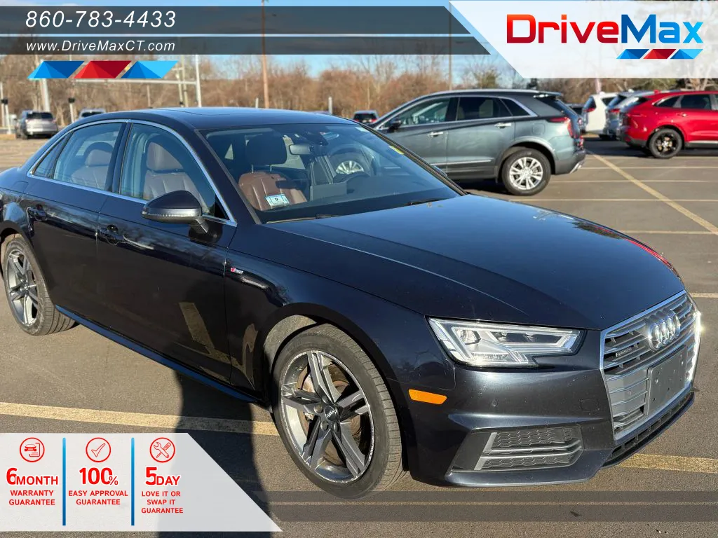 Blue 2018 Audi A4 Premium Plus Sedan 4D for sale in Manchester, CT