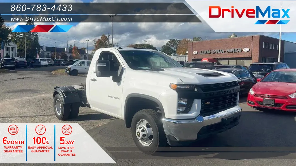White 2022 Chevrolet Silverado 3500 HD Regular Cab & Chassis Work Truck Cab & Chassis 2D for sale in Manchester, CT