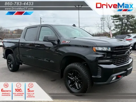 Black 2019 Chevrolet Silverado 1500 Crew Cab LT Trail Boss Pickup 4D 5 3/4 ft for sale in Manchester, CT