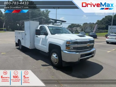 White 2018 Chevrolet Silverado 3500 HD Regular Cab Work Truck Pickup 2D 8 ft for sale in Manchester, CT